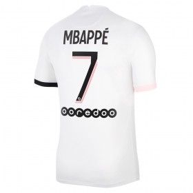Jalkapallo Pelipaidat Paris Saint-Germain Kylian Mbappé 7 Vieraspaita 2021-2022 Lyhythihainen